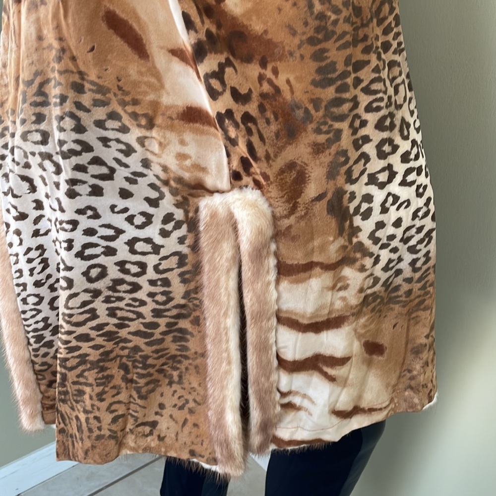 Fur Mink Coat Mustela Visone Made in Italy Size L Excellent! - Picture 13 of 16
